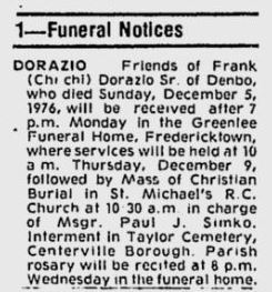 funeral notice